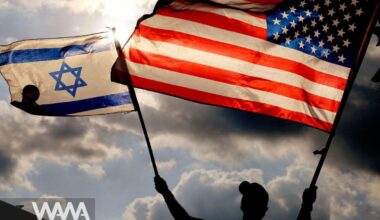 U.S. and Israel Flags. Social Media / WANA News Agency