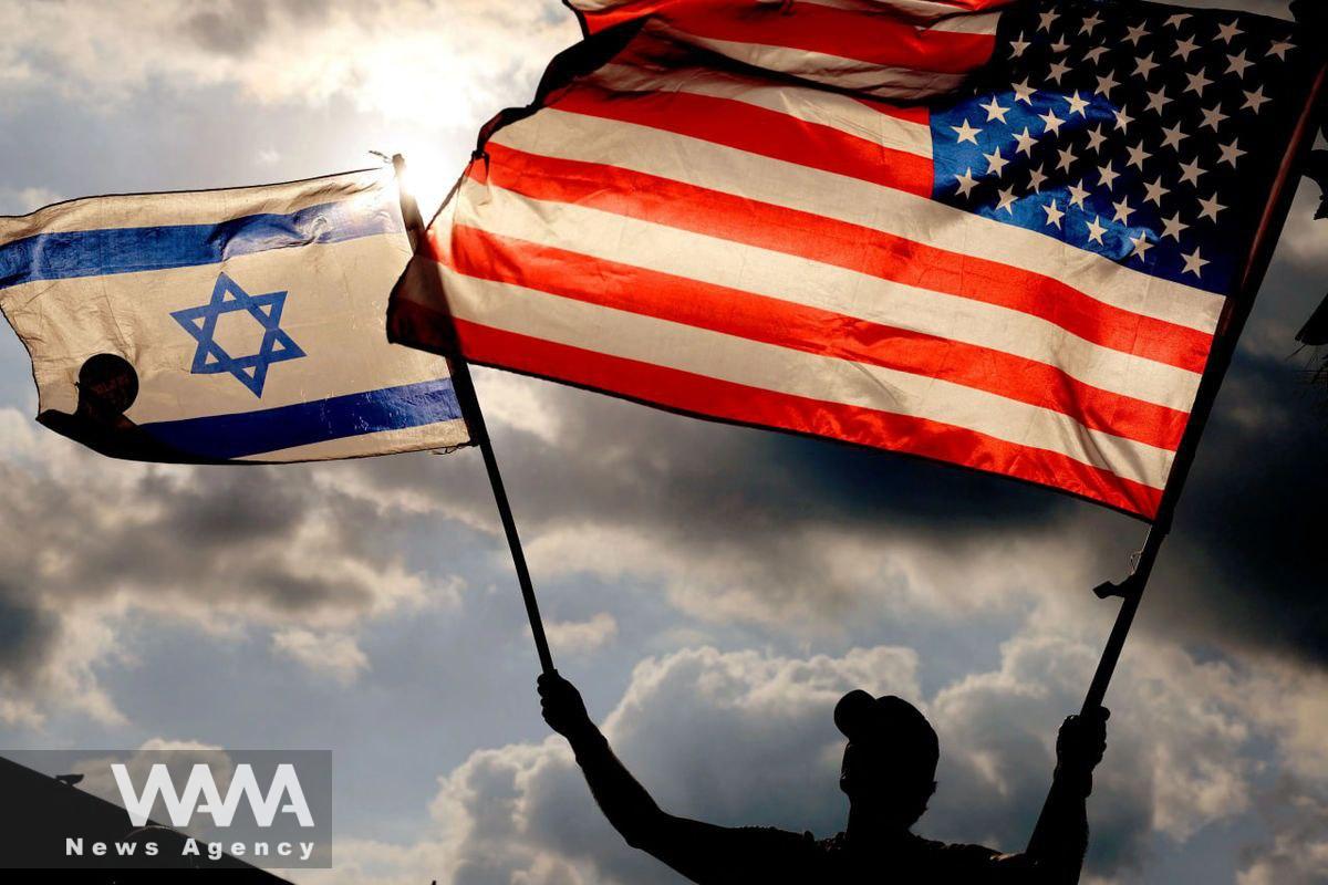 U.S. and Israel Flags. Social Media / WANA News Agency