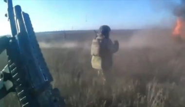 Russian soldier films their Desertcross-1000 buggy getting destroyed by a Ukrainian FPV drone (Pokrovsk front)