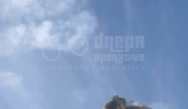 Footage shows a Russian drone being shot down over Dnipro region. 20.09.2025