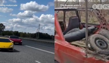 The world’s second army vs. a wedding motorcade in Chechnya