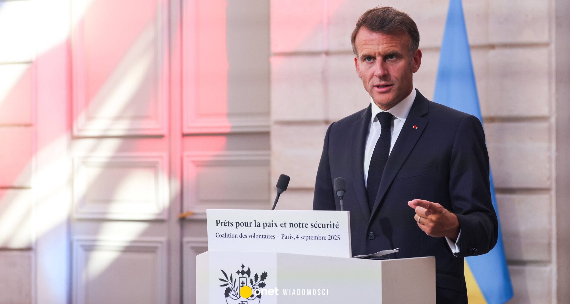 Prezydent Francji wprost o rosyjskich dronach nad Polską. "Nie ma pomyłki"
