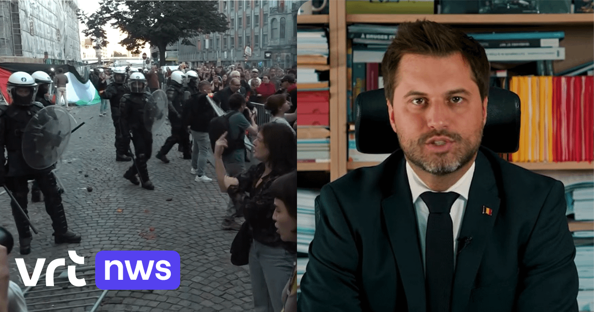 Gewelddadig protest tegen MR zindert na: Bouchez wil 'Antifa' opheffen, partij dient een klacht in | VRT NWS: nieuws