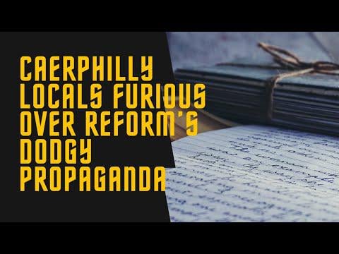 Reform UK CAUGHT FAKING Letters in Caerphilly!