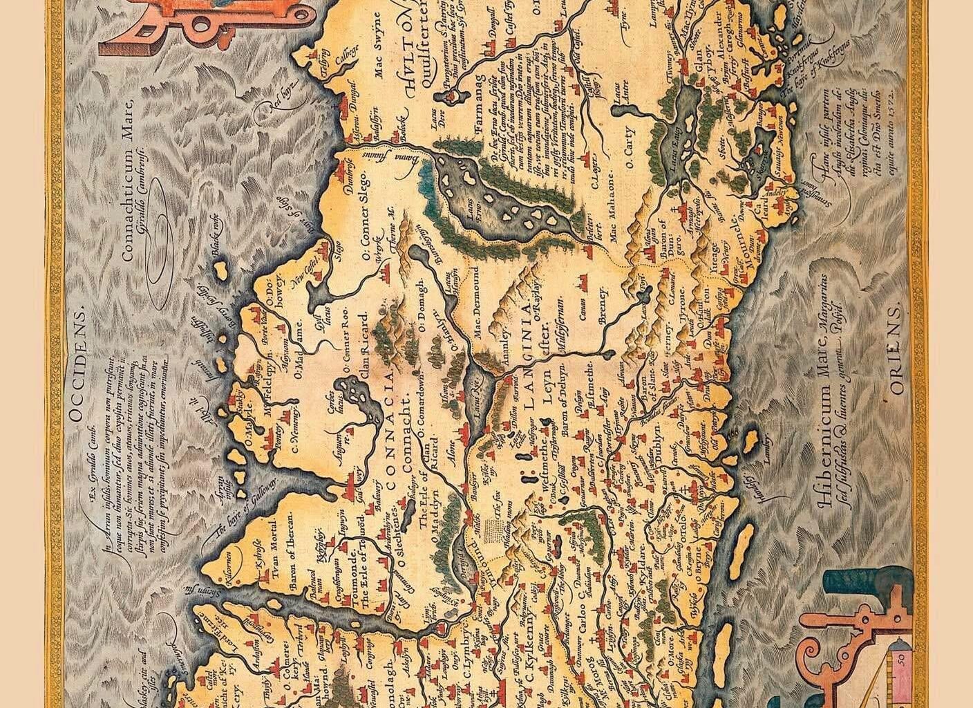 Map of Ireland, 1602