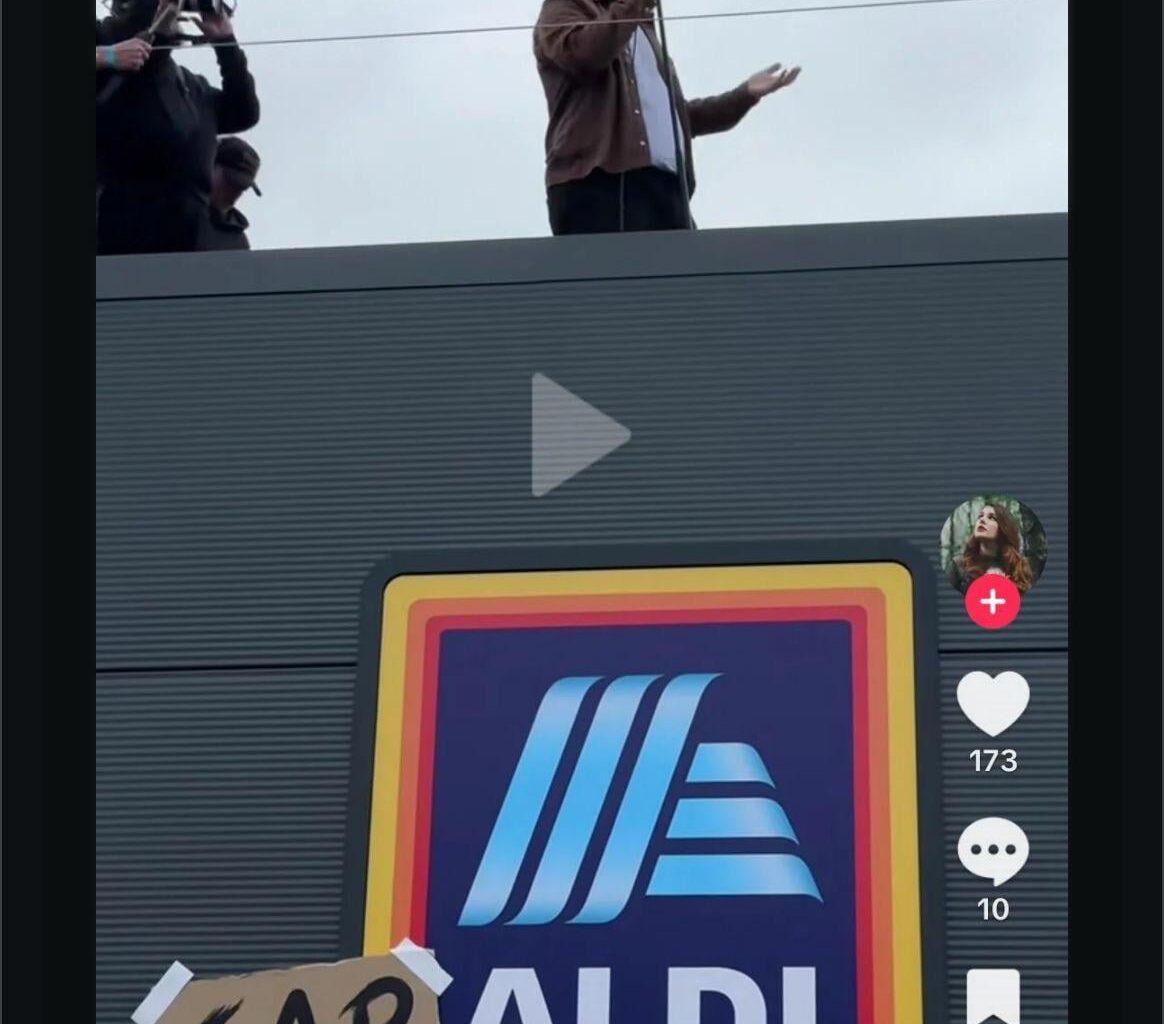 Lewis Cap-Aldi in Nottingham.