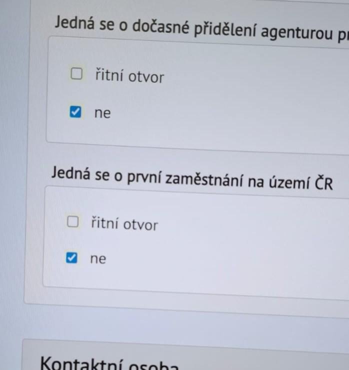 "Chyba" na stránkách MPSV?