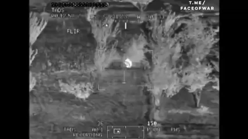 Taliban fighter with AKM vs AH-64 Apache of the US Armed Forces. Hit the thermal imager, one chance in a million and it fell out