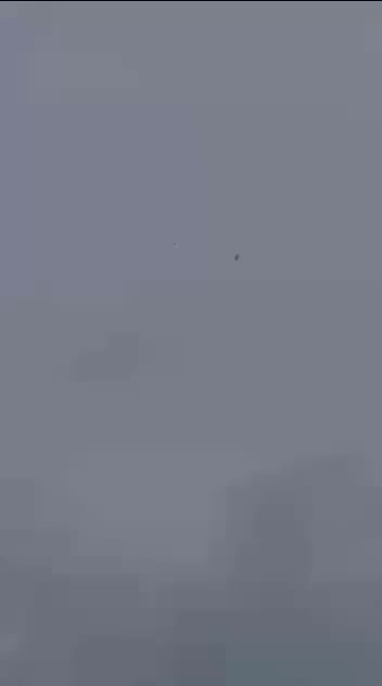 Mobile footage of a Ukrainian interceptor drone destroying a Russian "Lancet" UAV.