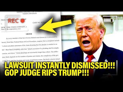 🚨Judge INSTANTLY DISMISSES Trump’s NY TIMES LAWSUIT!!!