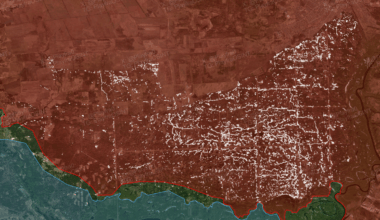 Every Russian trench in the Kreminna forests mapped out.