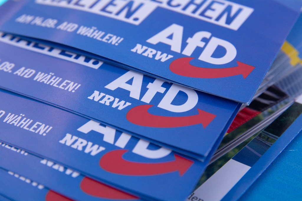 AfD information pamphlets for the Gelsenkirchen mayoral election.