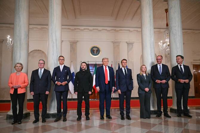 As Trump presented a potential outcome for ending the Russia-Ukraine war, the European stance was surprising (File/AFP)