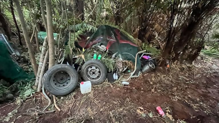 An image of the campsite where the Marokopa children were located.