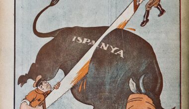 A Turkish cartoon from the 1930s - Europe's Victim "The meat is yours, the bones are mine"