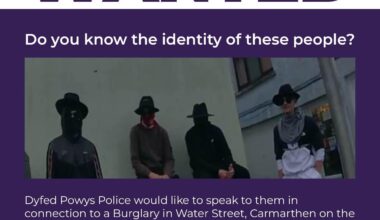 Wanted: Thieves in traditional Welsh costume