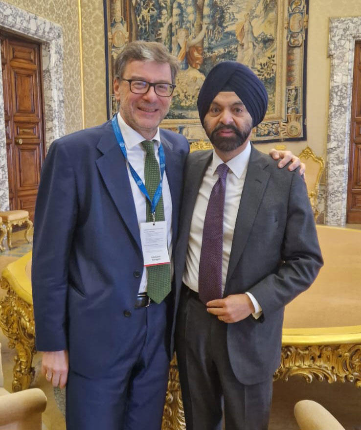 Giorgetti at the conference "Italy and the World Bank Group: partnering for Africa's prosperity"