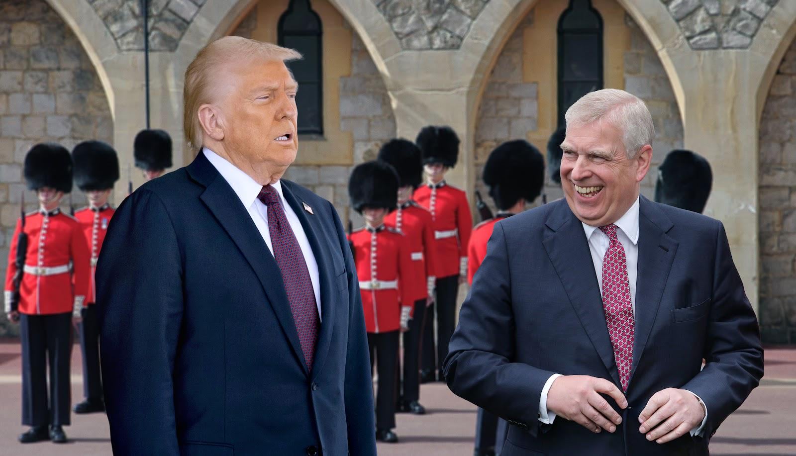 Prinz Andrew begrüßt Trump: "Hey, kennen wir uns nicht von der Epstein-Insel?!"