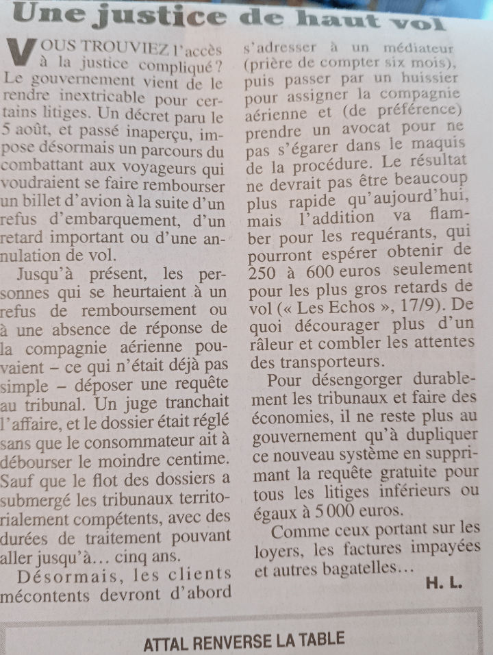 Une justice de haut vol (le canard enchaîné 24/09/25)