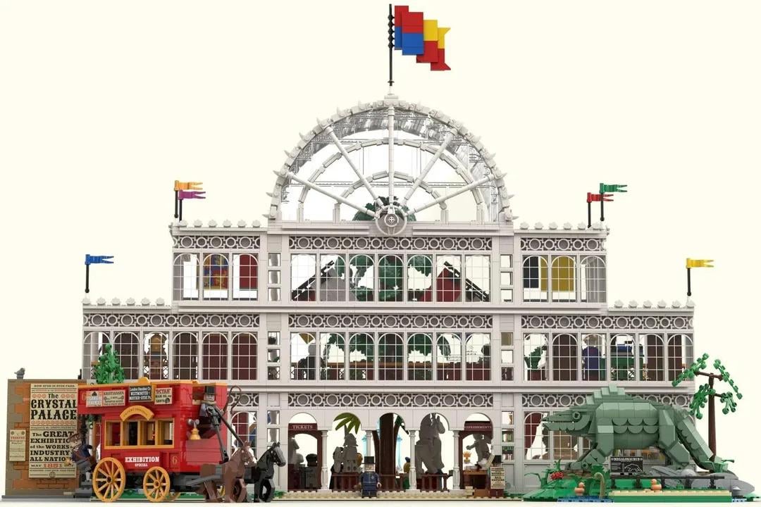 London history in LEGO: I built the Crystal Palace (and dinosaurs), and you can vote to make it a real set
