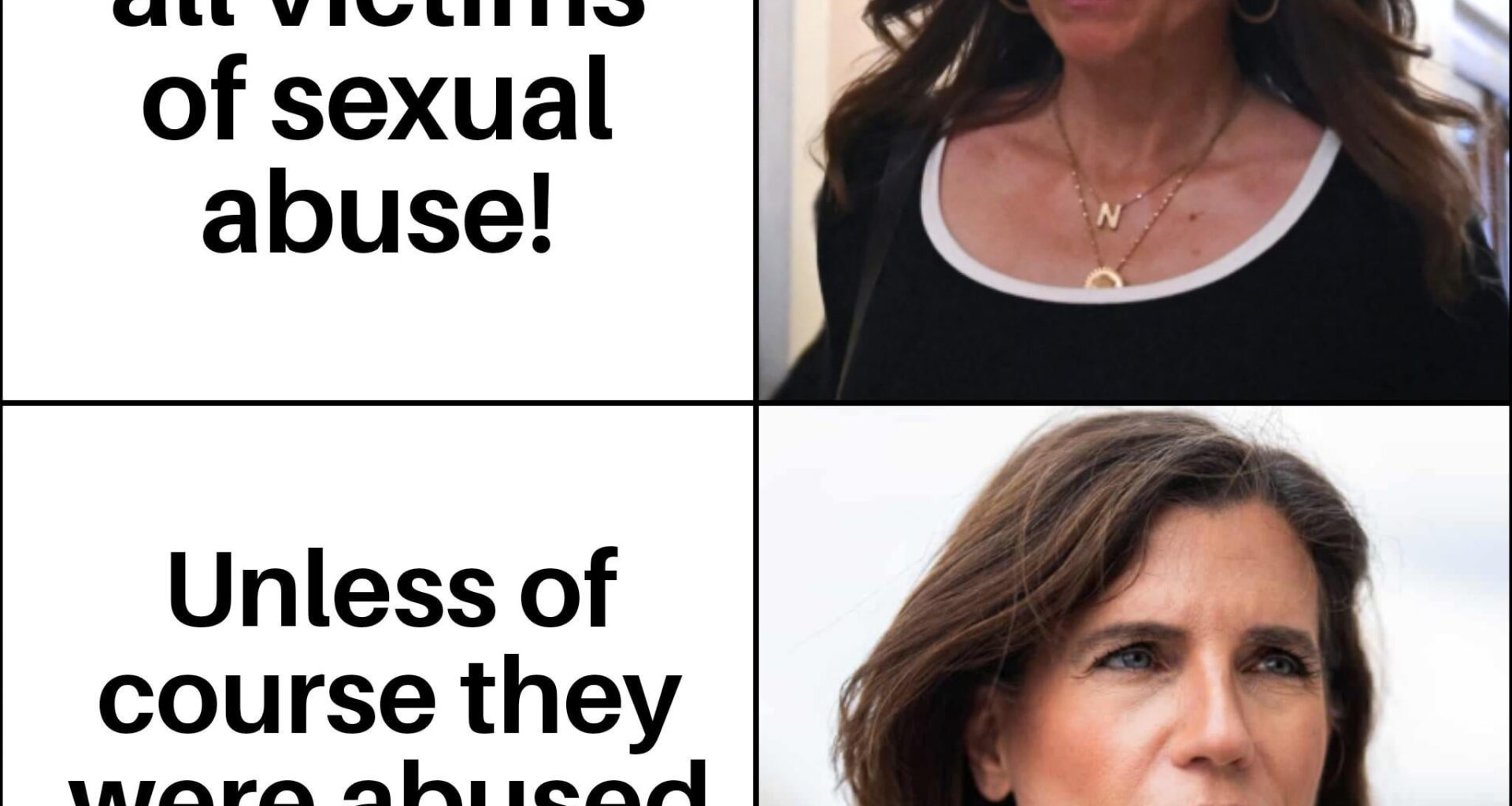 Nancy Mace was so upset by the testimony of the Epstein victims, she was back to kissing Trump's ass the next day.