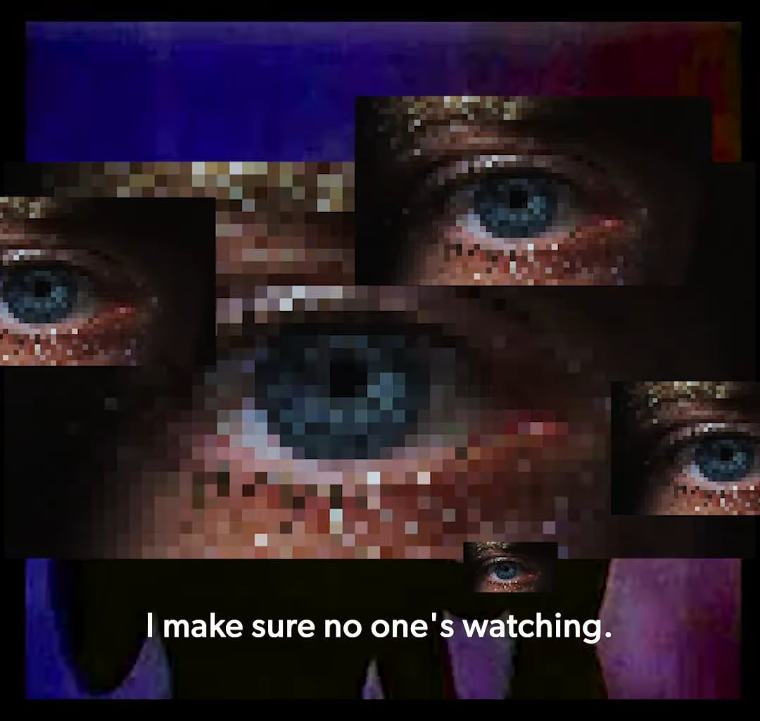 Dystopisk reklame for Chatcontrol fra Stasi (Staten)