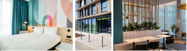 Illustration du nouvel B&B Hotel à Luxembourg.