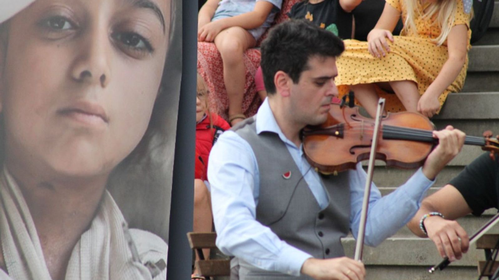 World Children’s Day in Berlin: Michael Barenboim accuses the German government of complicity in genocide at musicians flash mob for Gaza