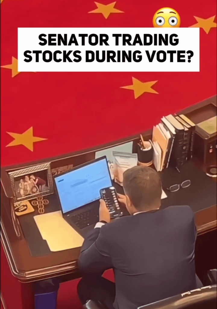 We just caught a US Congressman making leveraged bets against the US economy