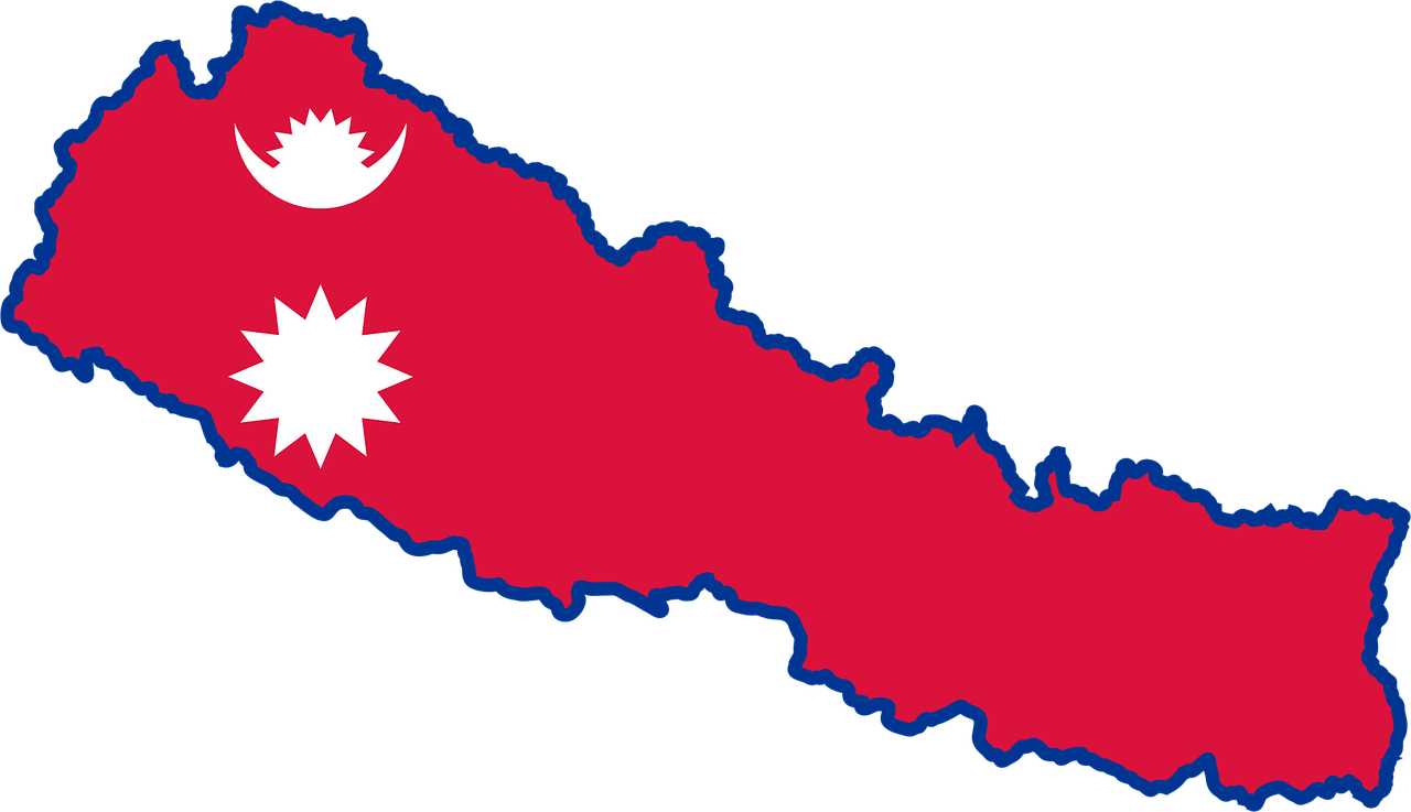 Flag of Nepal (photo credit: GDJ via pixabay)