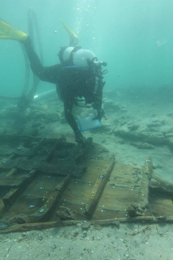 Bottom Of The Roman Ship