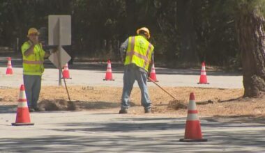 Los Angeles crews to clear brush after fires at Sepulveda Basin