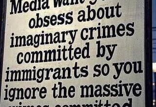 Stop reporting crimes by immigrants it's all in your head!
