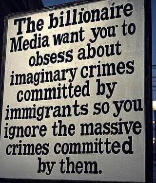 Stop reporting crimes by immigrants it's all in your head!
