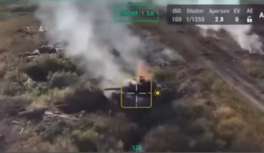 Russian Tanks Ammunition Starts Cooking Off Sept 2025.