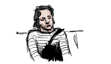 Some drawings done of fellow travellers on the Central and Victoria lines