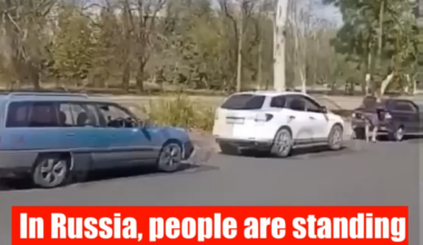 8-hour lines for gasoline in russia are becoming everyday life now