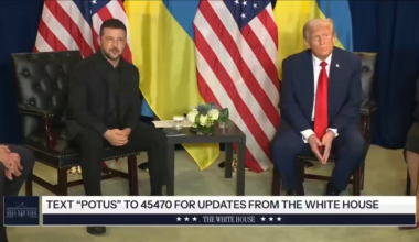 President Trump during meeting with President Zelenskyy says NATO must "shoot down" Russian planes if they enter allied airspace.