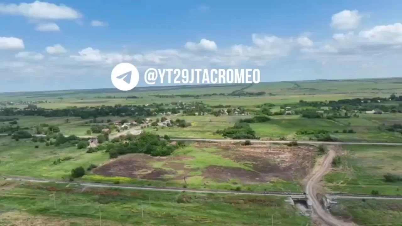 Ukrainian drone footage of a Russian AB-500 glide bomb exploding in the wasteland right in front of the UAV on a mission to check the surrounding area.