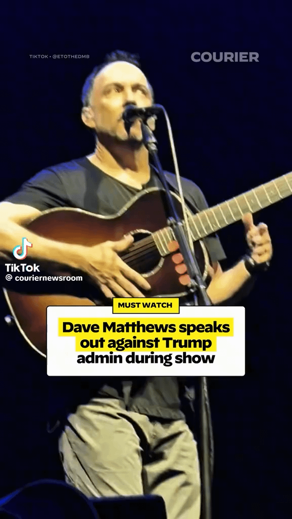 During a show this week in George, Washington on August 31st, Dave Matthews took the opportunity to call out of the Trump administration for their harmful immigration policies.