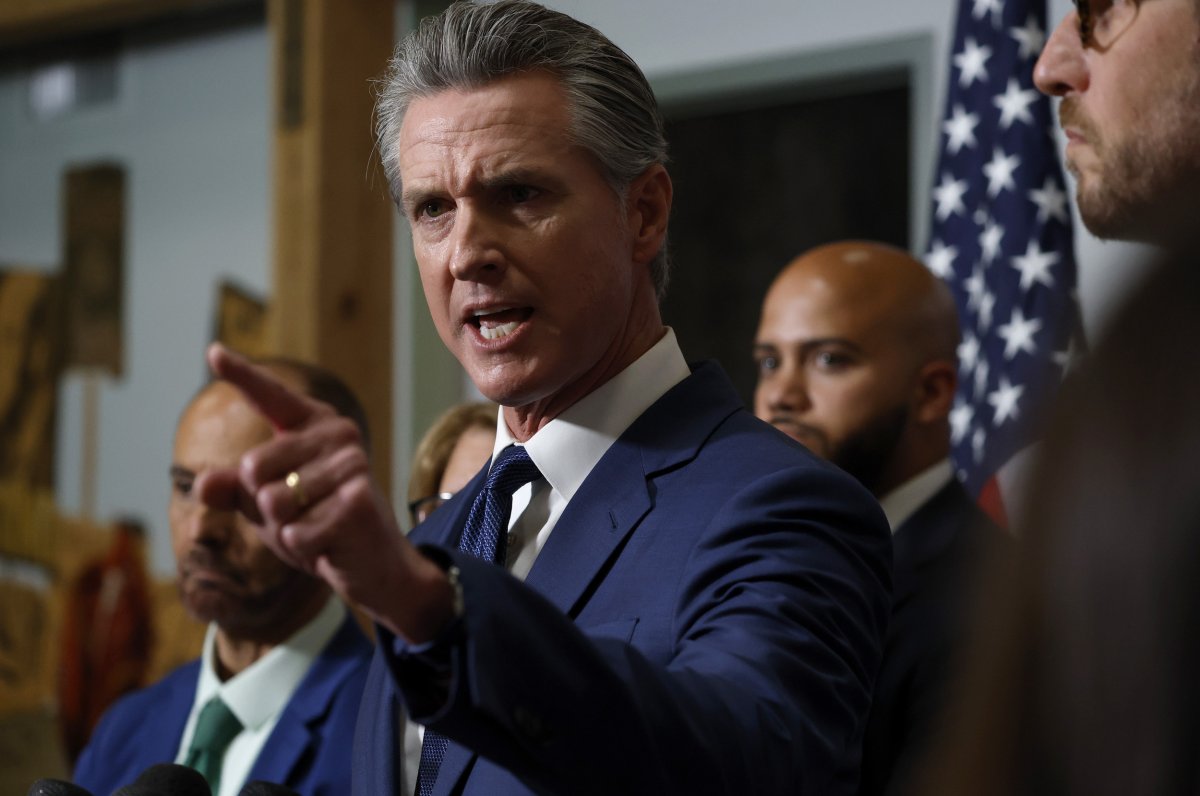 California Governor Gavin Newsom poll