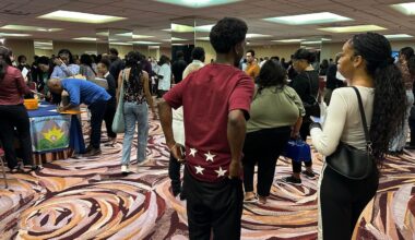 On the job hunt at a local career fair