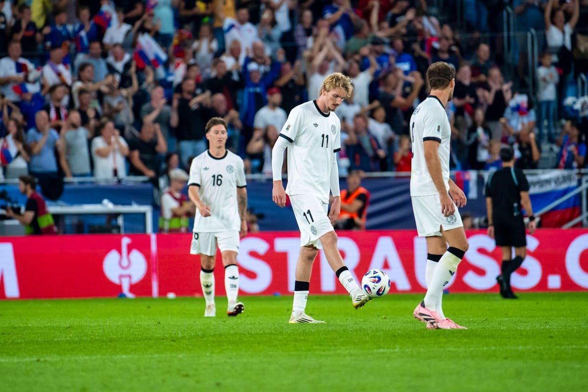 Grosse déception pour les Allemands, jeudi soir à Bratislava.