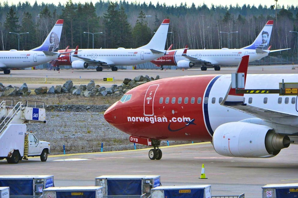 A Norwegian airline plane on a domestic flight had to turn back due to a drone sighting (symbolic image).