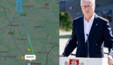 Nausėdą iš Suomijos skraidinęs lėktuvas negalėjo leistis Vilniuje