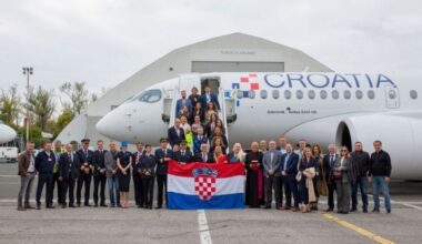 Croatia Airlines welcomes world’s first 127-seat Airbus A220-100