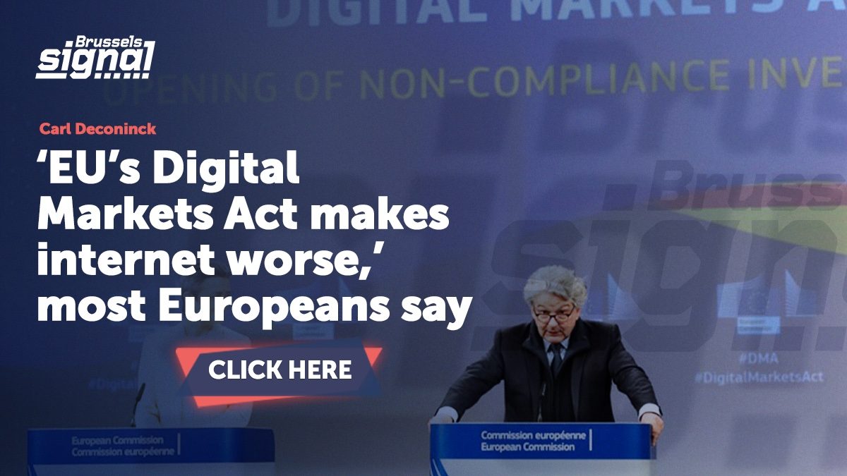 ‘EU’s Digital Markets Act makes internet worse,’ most Europeans say