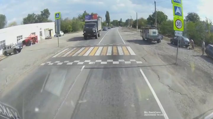 From the pov of a Russian trawler, witnessing the impact of a Ukrainian drone.