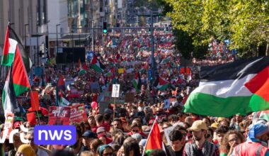Gazabetoging Brussel - Tweede Gazabetoging lokt opnieuw mensenmassa naar Brussel: 70.000 volgens politie, 110.000 volgens organisatoren | VRT NWS: nieuws