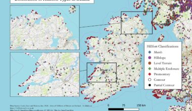 [OC] Distribution of Hillforts in Ireland